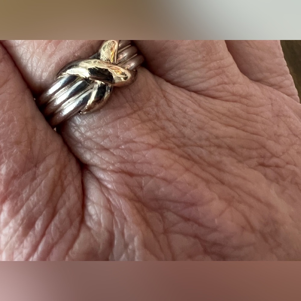 Ross Simons Vintage Sterling and 14k Ring